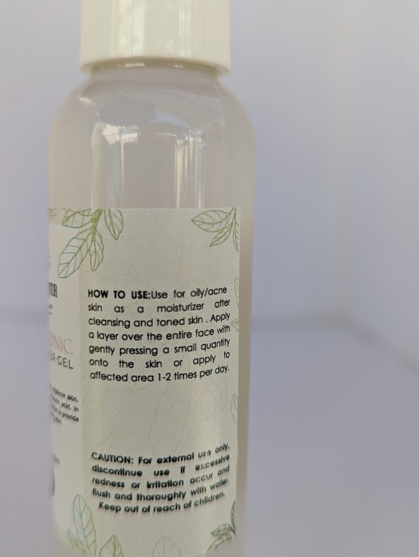 Hyaluronic Moisturizer  Gel 2 oz. All types of skin specialty oily/acne skin. High molecular pure hyaluronic acid, in light weight. oil free formulation to provide hydration and healing skin. - Image 3